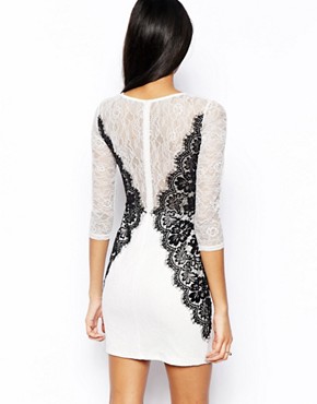 Image 2 of TFNC Bodycon Dress With Lace Side Detail