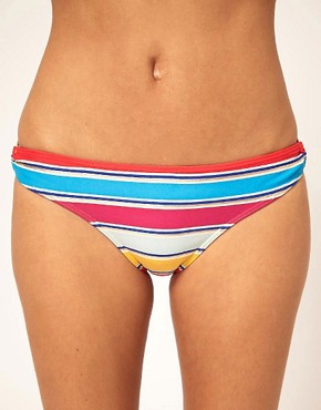 Image 1 of French Connection Bright Stripe Ring Bikini Pant