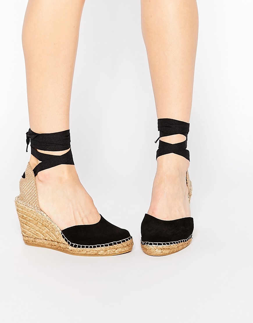 Image 1 of Park Lane Ankle Tie Espadrille Wedge Shoes
