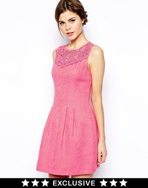 Oasis Trim Fit and Flare Dress 