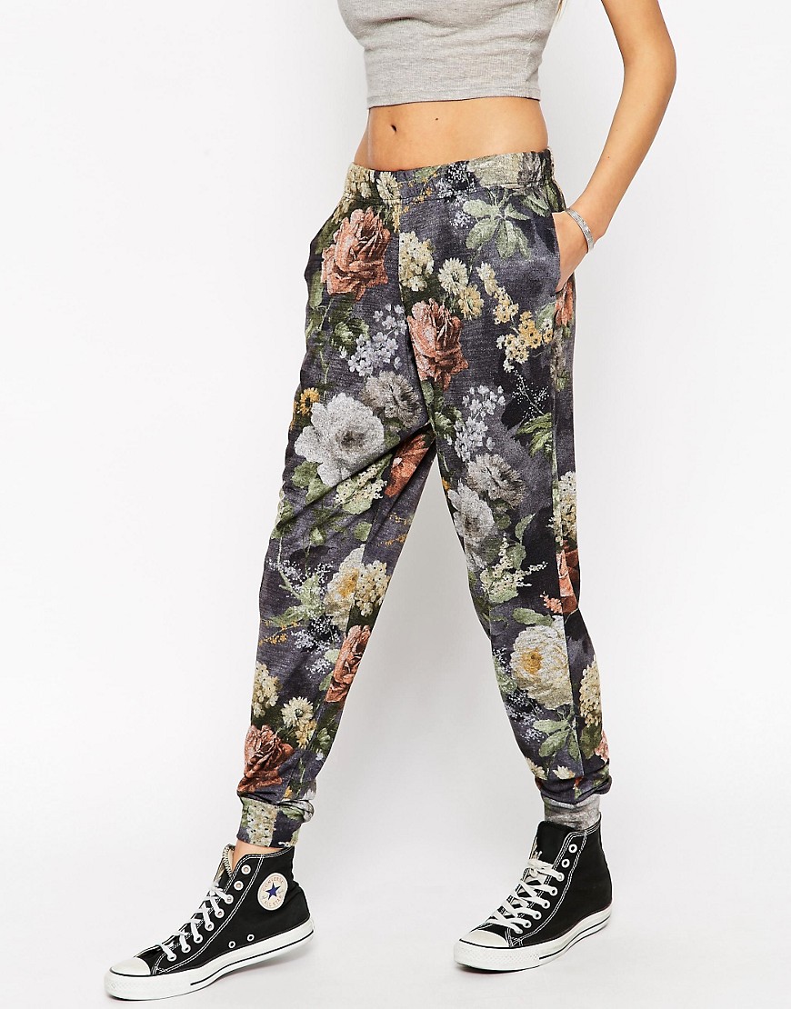 Image 4 of ASOS Lounge Jogger in Winter Floral Print