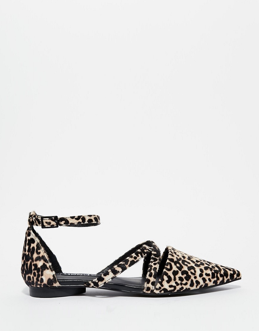 Image 2 of Senso Gabriel Pony Leopard Flat Shoes