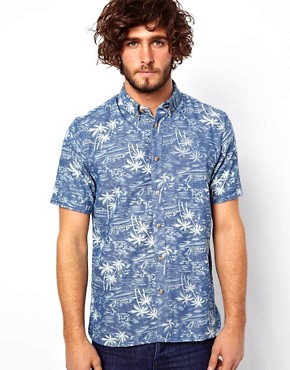 Penfield Shirt with Palm Tree Print