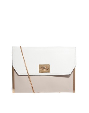 Image 1 of New Look Macy Clutch in White