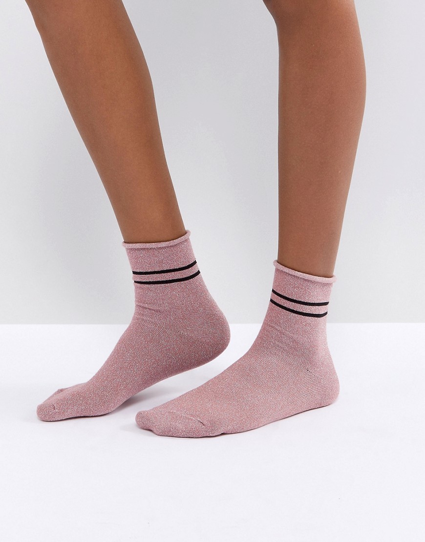 Носки с блестками Vero Moda - Розовый