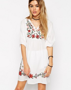 Image 1 of ASOS Reclaimed Vintage Dress With Embroidery