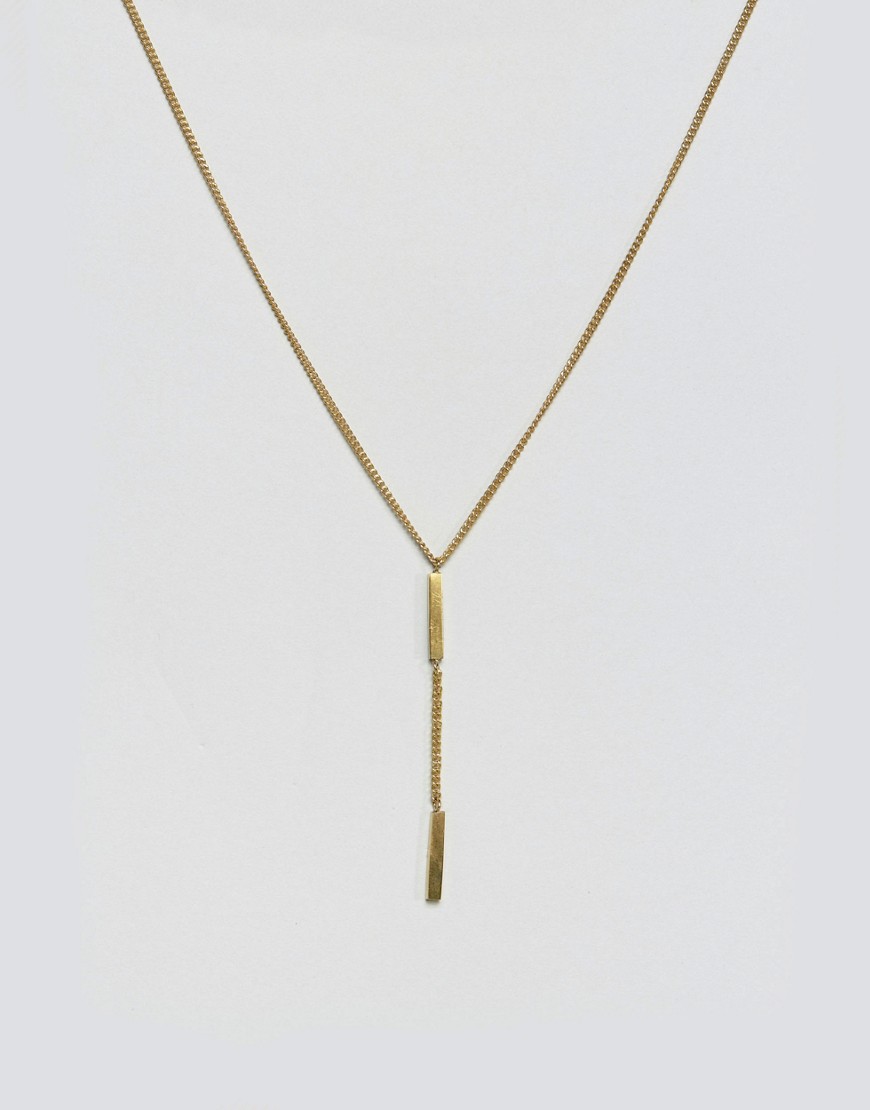 Ожерелье c подвеской-планкой Made - Золотой
