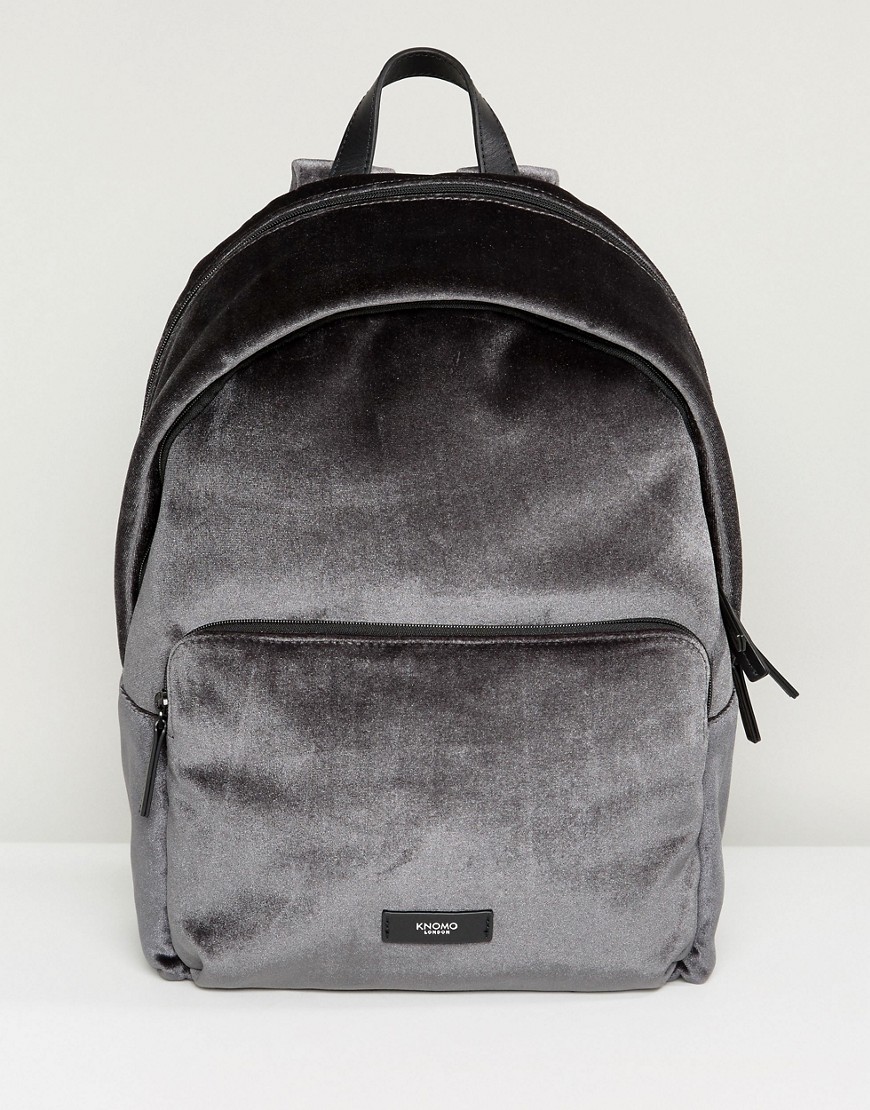 Серый бархатный рюкзак Knomo Paddington Bathurst - Серый