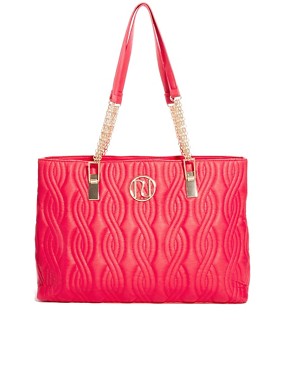 River Island Large Pink Quilted Tote Bag