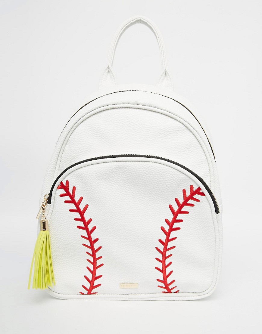Image 1 of Skinnydip Baseball Backpack with Tassels