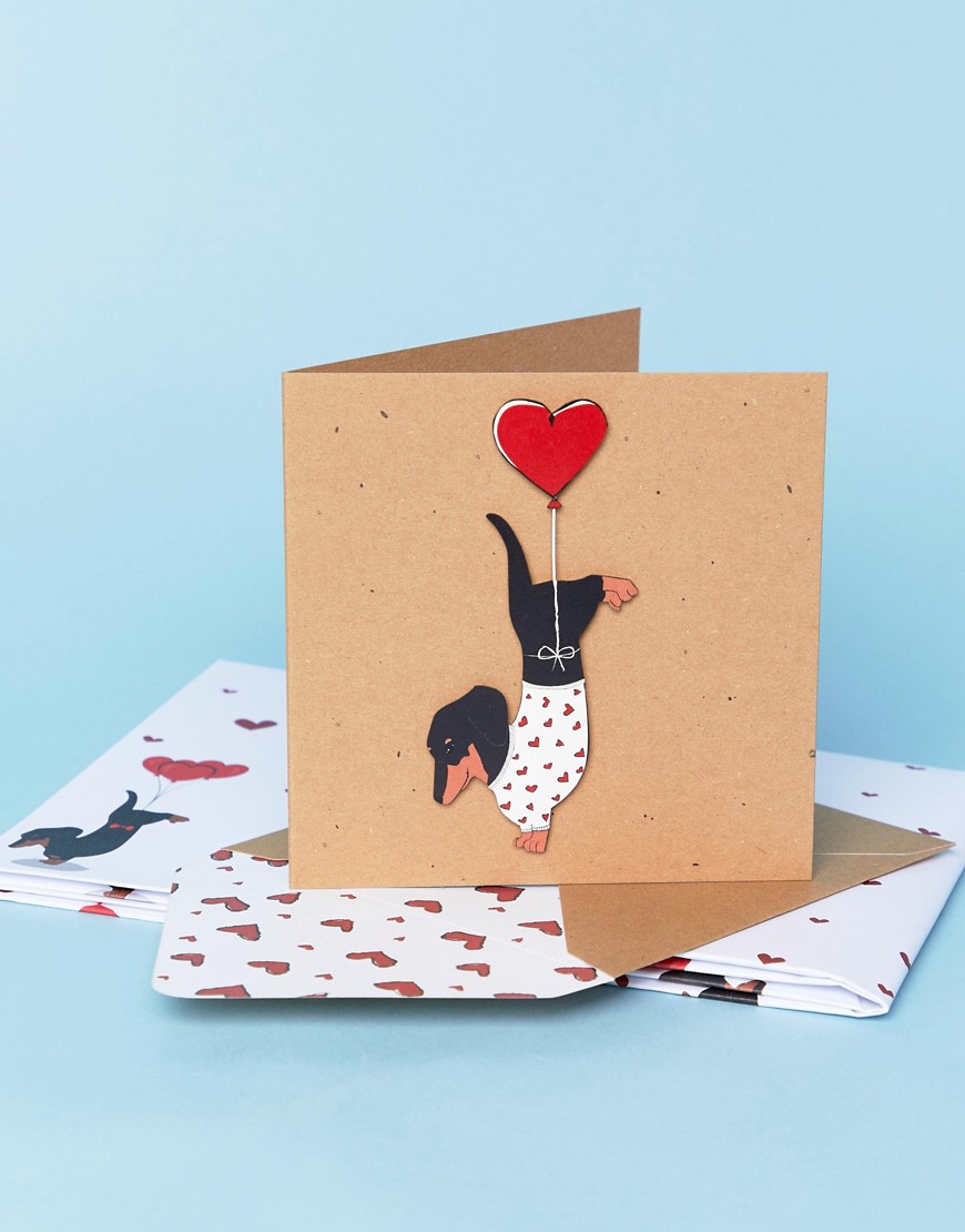 Набор из открытки на День св. Валентина и упаковочной бумаги TACHE Lov