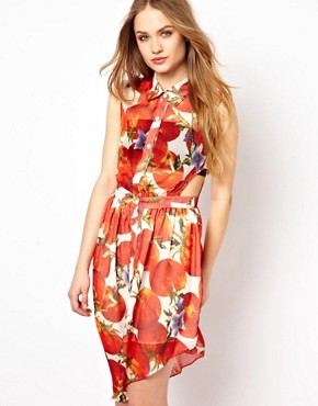 Image 1 of Jovonnista Tomato Print Dress