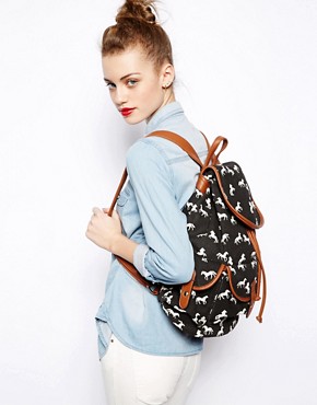 Image 3 of New Look Horse print Backpack