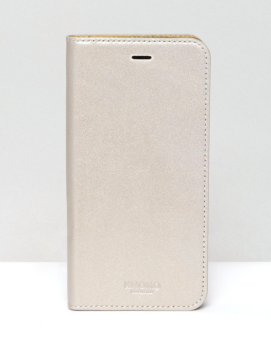 Чехол для iPhone 6/6 Plus с магнитной застежкой Knomo - Золотой