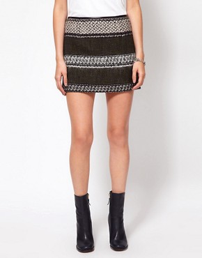 Image 4 of Edun Stripe Jacquard Mini Skirt