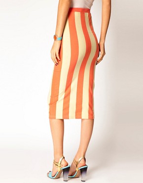 Image 2 of House of Holland Striped Tube Skirt