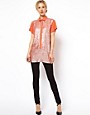 Image 4 of ASOS Tunic Shirt with Sequin Embroidered Panel