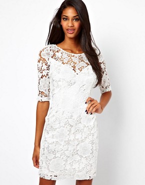 Lipsy Lace Dress with 3/4 Sleeve