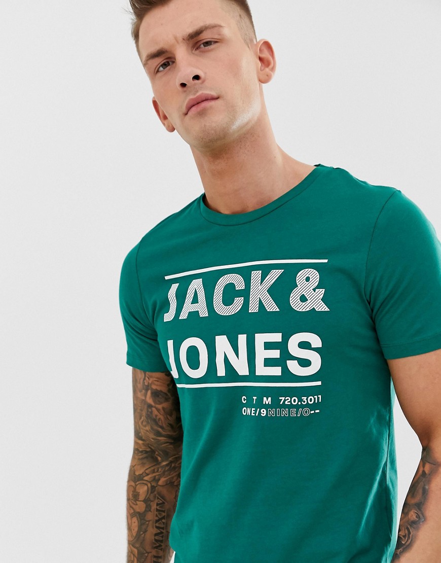 Jack & Jones Футболка с логотипом Jack and Jones Core - Зеленый.
