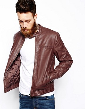 ASOS Leather Look Biker Jacket 