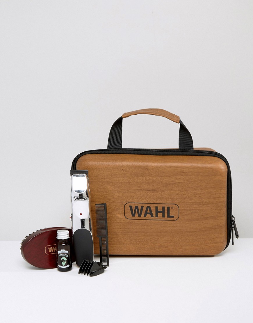 Подарочный набор с заряжаемым триммером для бороды и аксессуарами Wahl