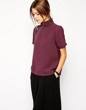 Image 1 of ASOS Top with Clean High Neck
