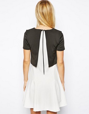 Image 2 of ASOS Double Layer Trapeze Dress
