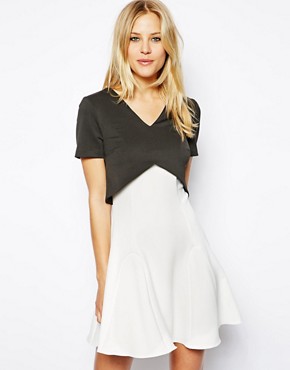 Image 1 of ASOS Double Layer Trapeze Dress
