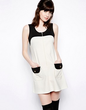 Image 1 of Pop Boutique Colour Block Shift Dress