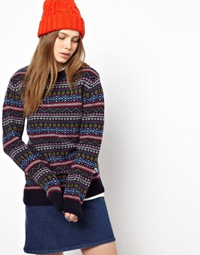 Image 1 of Penfield Intarsia Patterned Christmas Jumper