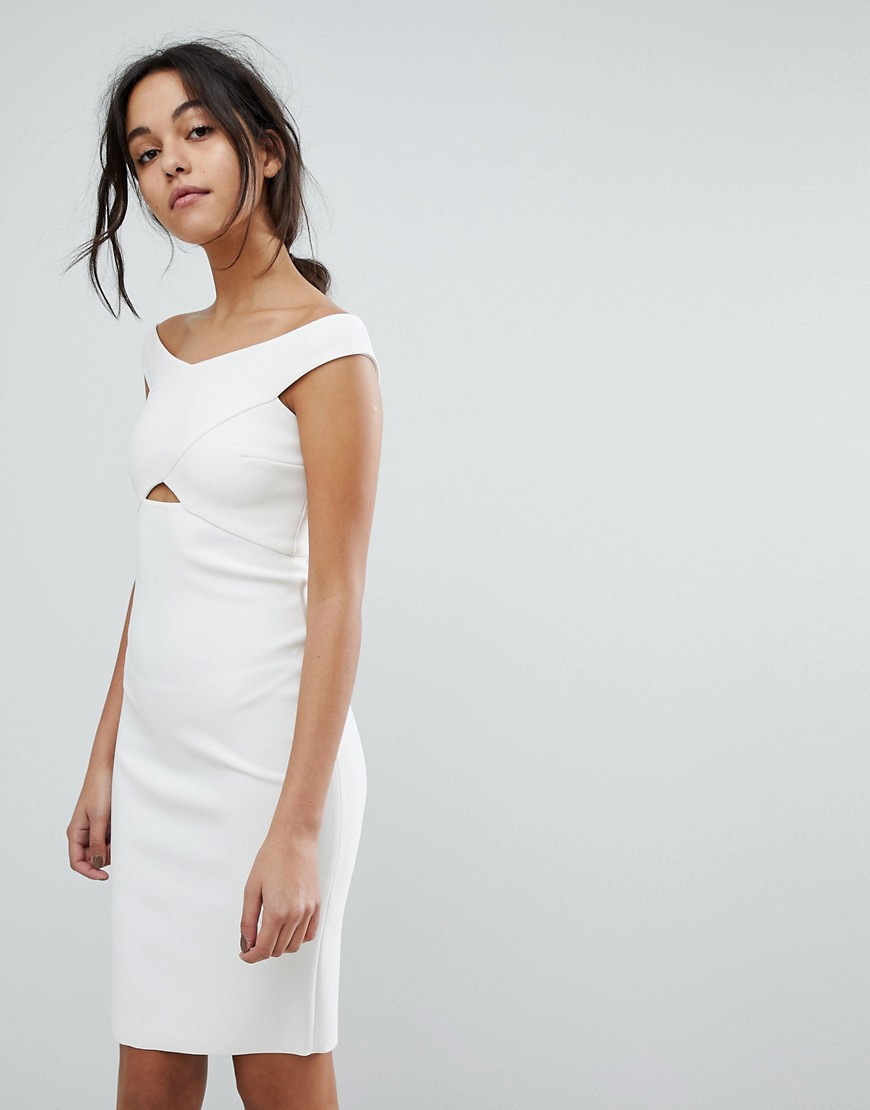Облегающее платье с вырезом Bec & Bridge - Белый