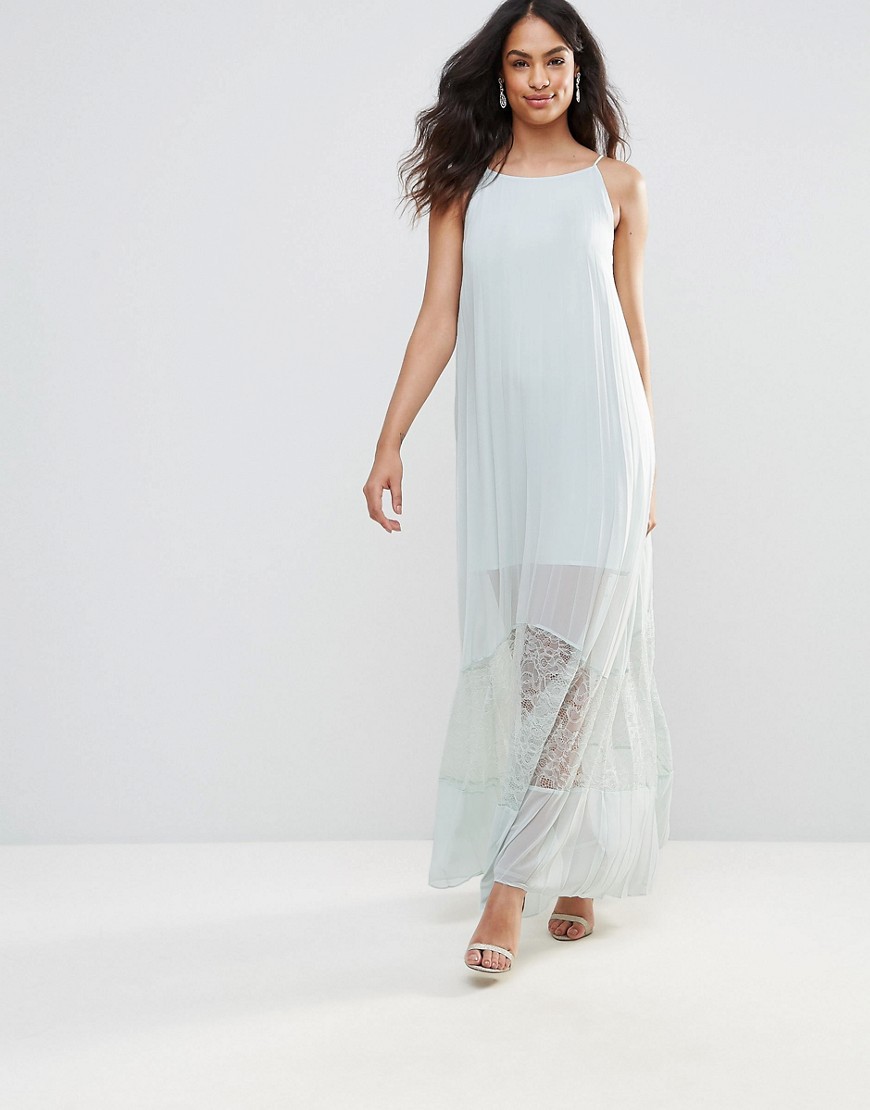 Imagen principal de producto de Vestido largo transparente con encaje en el bajo de BCBG - BCBG MaxAzria