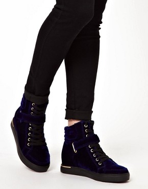 Image 1 of ASOS DITTO Velvet Trainers