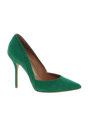 River Island | River Island Green Odette Pointed Court Shoes at ASOS
