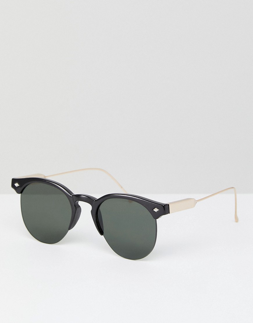 Черные солнцезащитные очки в стиле ретро Spitfire Astro - Черный