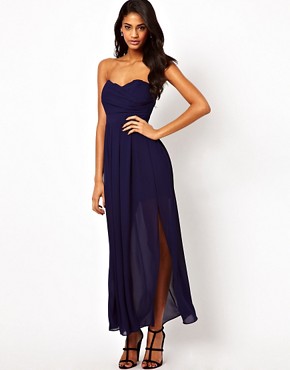 Image 1 of TFNC Maxi Dress with Thigh Split