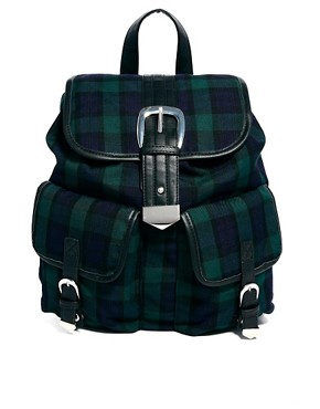 Image 1 of ASOS Backpack In Tartan