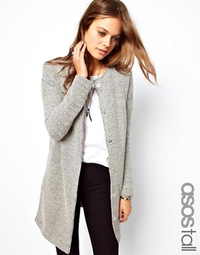 ASOS TALL Jacket in Longline and Texture 