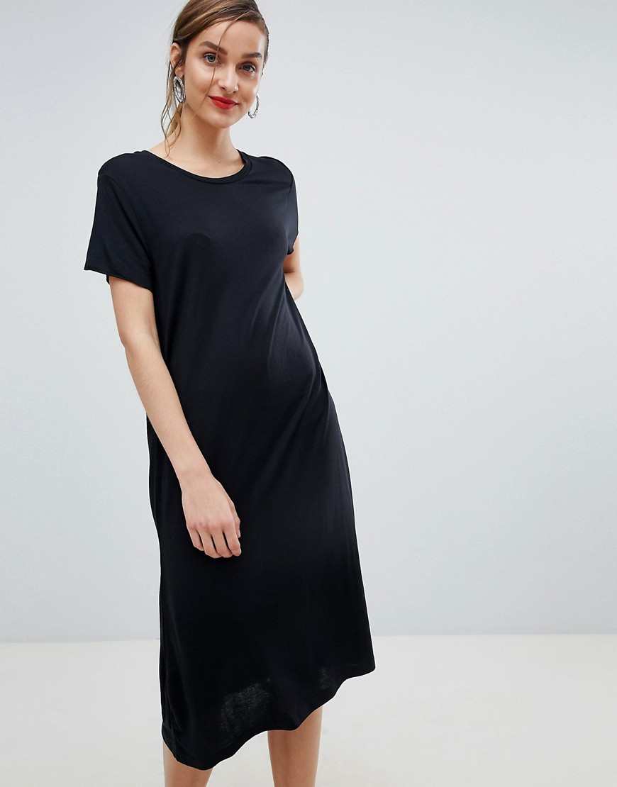 Imagen principal de producto de Vestido midi negro de punto de Selected Femme - Selected
