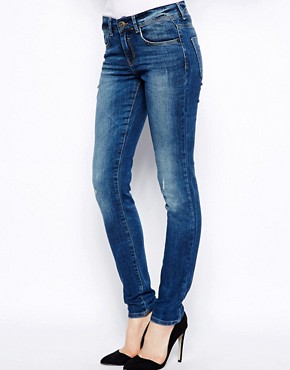 ASOS Supersoft Skinny Jeans in Vintage Blue