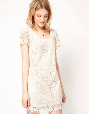 Image 1 of French Connection Lace Mini Dress