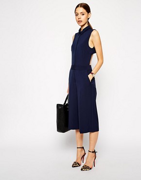 Image 4 of ASOS Culotte and Shirt Detail Jumpsuit