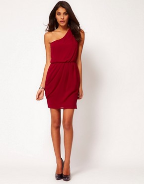  Prom Dress on Asos   Asos One Shoulder Dress With Gathered Waist At Asos