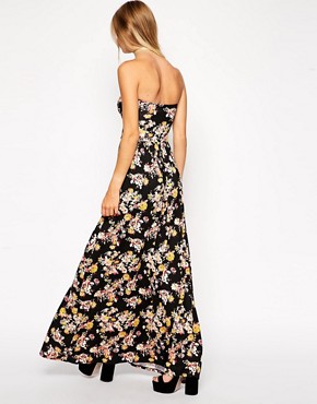 Image 2 of ASOS TALL Exclusive Floral Bandeau Maxi Dress
