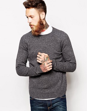 Image 1 of ASOS Lambswool Rich Jumper