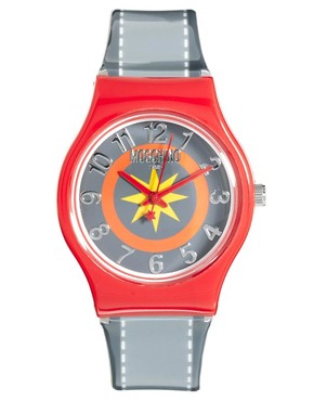 Image 1 of Moschino Cheap & Chic Be Fashion Red Pop Watch