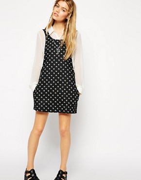 Image 4 of ASOS Reclaimed Vintage Pinafore Dress in Ditzy Print