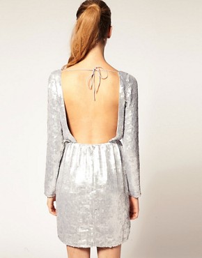 Long Sleeve Sequin Dress on Asos   Asos Sequin Dress With Long Sleeves At Asos