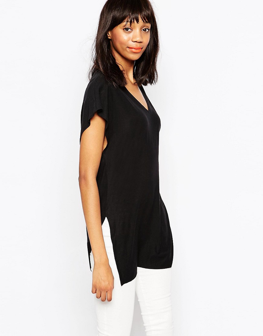 Image 1 of Monki T-Shirt With Side Split