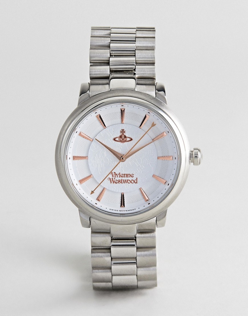 Серебристые наручные часы Vivienne Westwood VV196SLSL Shoreditch